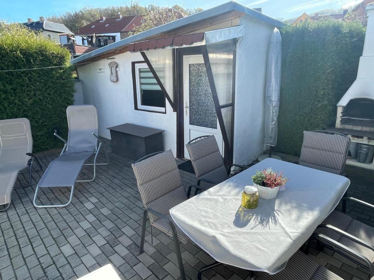 Christels Ferienwohnung 1 In Thale Mit Sonnenterrasse Und Grill Esterno foto